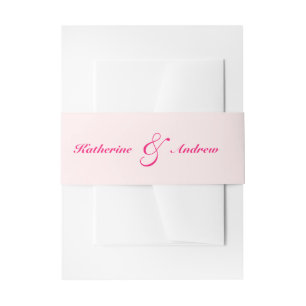 Elegante Minimalistische moderne Monogramm-Hochzei Einladungsbanderole