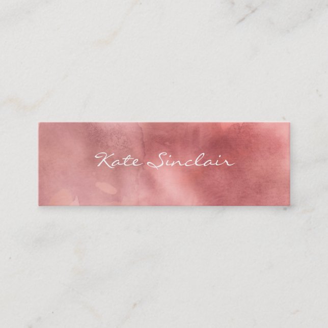 Elegante Minimalistische Moderne stilvolle Mini Mi Mini Visitenkarte (Vorderseite)