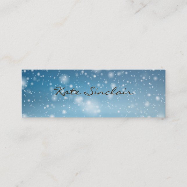 Elegante Minimalistische Moderne stilvolle Mini Mini Visitenkarte (Vorderseite)