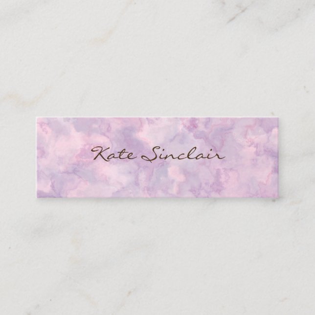 Elegante Minimalistische Moderne stilvolle Mini Mini Visitenkarte (Vorderseite)