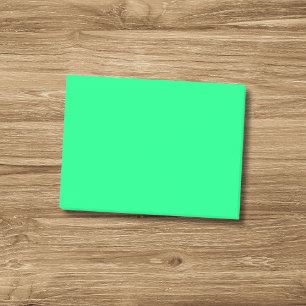 Elegante minimalistische Neon Spring Green Color Post-it Klebezettel