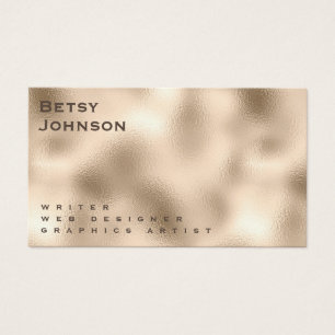 Elegante Minimalistische Pearl Metallic Business C