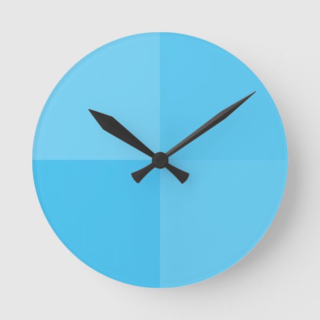 Elegante Minimalistische Plätze Runde Wanduhr (Vorderseite)