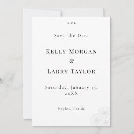Elegante minimalistische Save-the-Date-Hochzeitska Save The Date