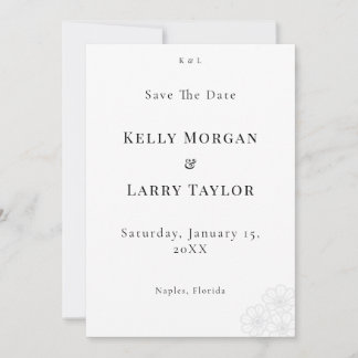 Elegante minimalistische Save-the-Date-Hochzeitska Save The Date