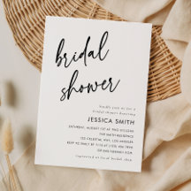 Elegante minimalistische Schrift Brautparty