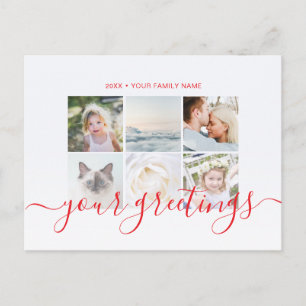 Elegante minimalistische Schriftfamilie für Grußka Postkarte