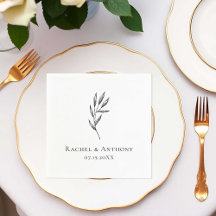 Elegante Minimalistische Schwarz-weiße Hochzeit