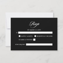 Elegante Minimalistische Schwarze Hochzeit