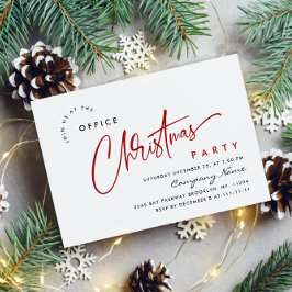 Elegante Minimalistische Weihnachtsfeier Einladung