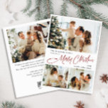 Elegante Minimalistische Weihnachtsgrüße 4 Foto Feiertagskarte<br><div class="desc">Elegante Minimalistische Weihnachts Gruß Foto Urlaubskarte.</div>