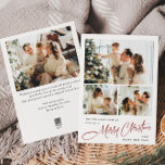 Elegante Minimalistische Weihnachtsgrüße 4 Foto Feiertagskarte<br><div class="desc">Sie können die Farbe der Worte "Frohe Weihnachten" ändern. Sie können es im Zazzle-Editor tun,  können sich mit mir in Verbindung setzen,  wenn Sie Details dazu benötigen,  oder wenn Sie andere Hilfe oder einen neuen Artikel benötigen. Ich antworte bald.</div>