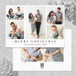 Elegante Minimalistische Weihnachtsgrüße 6 Foto Feiertagskarte<br><div class="desc">Überraschen Sie Ihre nahen und machen Sie das Fest unvergesslich. Für weitere Anpassungen klicken Sie bitte auf den Link "Weitere Anpassung" und verwenden Sie unser Design-Tool,  um diese Vorlage zu ändern.</div>
