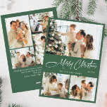 Elegante Minimalistische Weihnachtsgrüße 7 Foto Feiertagskarte<br><div class="desc">Elegante Minimalistische Weihnachts Gruß Foto Urlaubskarte.</div>