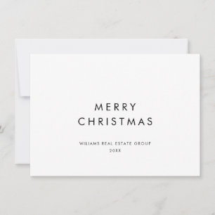 Elegante Minimalistische Weihnachtsgrüße Feiertagskarte