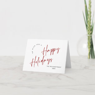 Elegante Minimalistische Weihnachtsgrüße Feiertagskarte