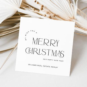 Elegante Minimalistische Weihnachtsgrüße Feiertagskarte