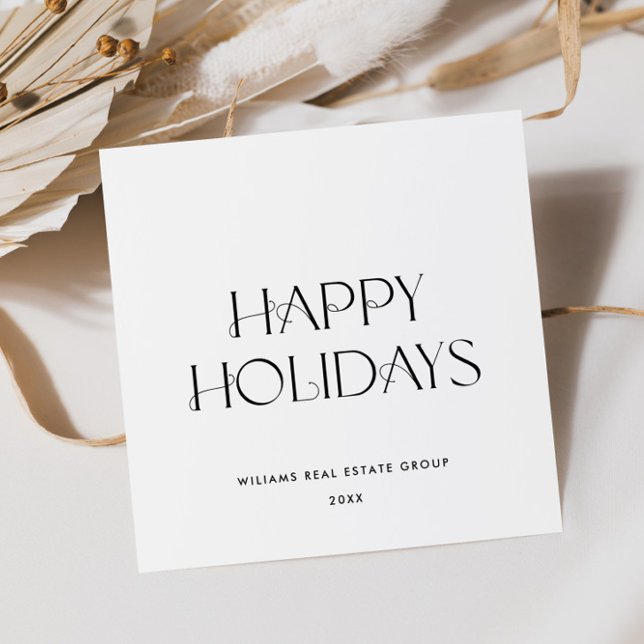 Elegante Minimalistische Weihnachtsgrüße Feiertagskarte (Von Creator hochgeladen)