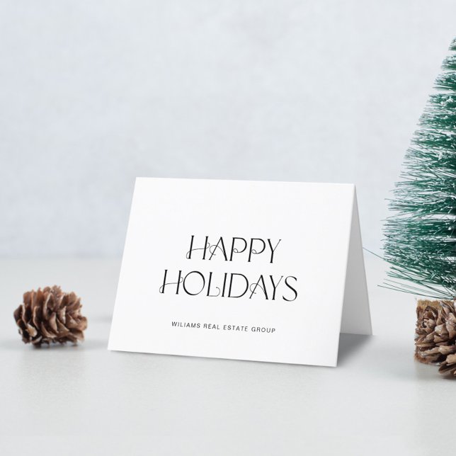 Elegante Minimalistische Weihnachtsgrüße Feiertagskarte (Von Creator hochgeladen)