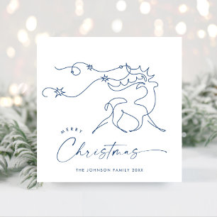 Elegante Minimalistische Weihnachtsgrüße Feiertagskarte