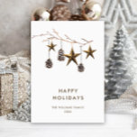 Elegante Minimalistische Weihnachtsgrüße Feiertagskarte<br><div class="desc">Elegante Minimalistische Weihnachts-Grußkarte für Unternehmen.</div>