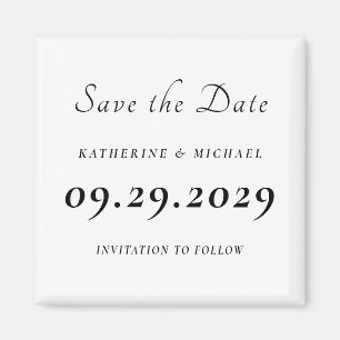 Elegante Minimalistische Weiße Hochzeit - Merkt Eu Magnet