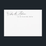 Elegante Minimalistische Wish & Advice Cards Begleitkarte<br><div class="desc">Dieses elegante Design verfügt über ein Skript,  das in jeder Farbe und Ihrem personalisierten Text übergeht. Fügen Sie den Text mithilfe des Vorlagenformulars hinzu. Wählen Sie die Option,  um weitere Anpassungen vorzunehmen,  um Textstile und -farben zu ändern.</div>
