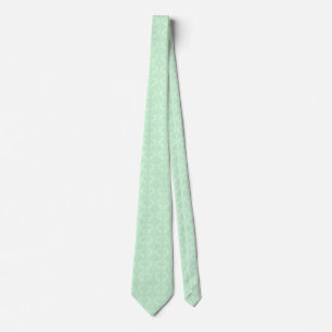 Elegante, mintgrüne, blühende Damaskus 2 Krawatte