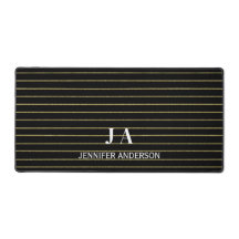 Elegante Mit Monogramm Goldlinien Schreibtischmatt