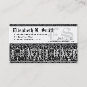Elegante mittelalterliche Stickerei-romantisches Visitenkarte