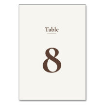 Elegante Mocha Minimalistische Zeitlose Moderne Si
