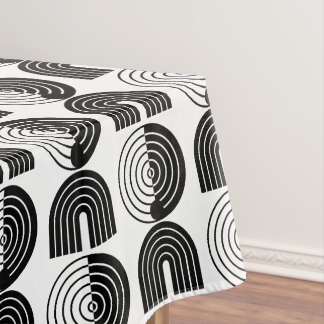 Elegante Mod Arch Lines Tischdecke (Beispiel)