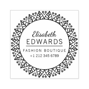 Elegante Mode-Butike Gummistempel