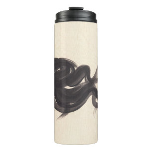 Elegante Mode: Wasserfarbenlady Thermosbecher