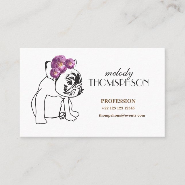 Elegante Modern Art Business Cards Visitenkarte (Vorderseite)