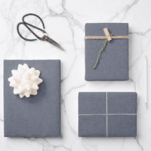 Elegante Modern Blue Gray Imitate Linen