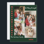 Elegante Modern Christmas Family Foto Collage Feiertagskarte<br><div class="desc">Elegante Modern Christmas Family Foto Collage</div>