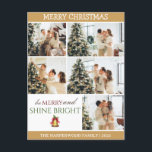 Elegante Modern Christmas Family Foto Collage Feiertagspostkarte<br><div class="desc">Elegante Modern Christmas Family Foto Collage</div>