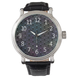 Elegante Moderne Abstrakte Farben Kunst, Dichtung Armbanduhr
