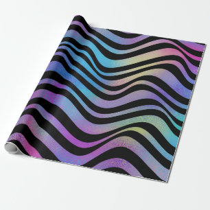 Elegante moderne Abstrakte und farbenfrohe Glitzer Geschenkpapier