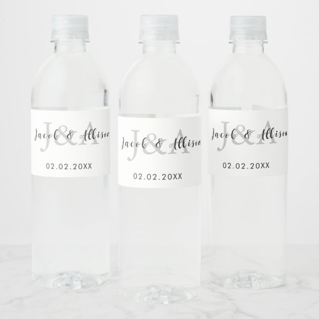 elegante moderne Bar-Gastgeschenk Hochzeit (Flaschen)