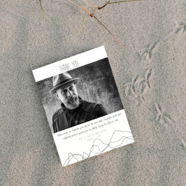 Elegante moderne Beerdigung Dankeschön Karte