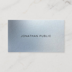Elegante moderne Berufliche Textur Look Chic Top Visitenkarte