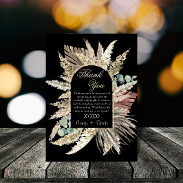 Elegante moderne boho terracotta DANK YOU CARDS Einladung