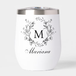 elegante moderne botanische Monogramm minimalistis