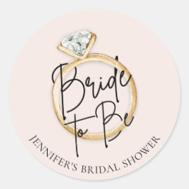 Elegante moderne Brücke zu sein Runder Aufkleber