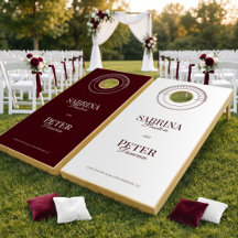 Elegante moderne Burgunder-Hochzeit