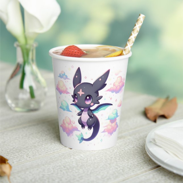Elegante moderne Dragon Baby-Dusche Pappbecher (In Situ)