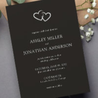 Elegante moderne, einfache Elemente Hochzeit
