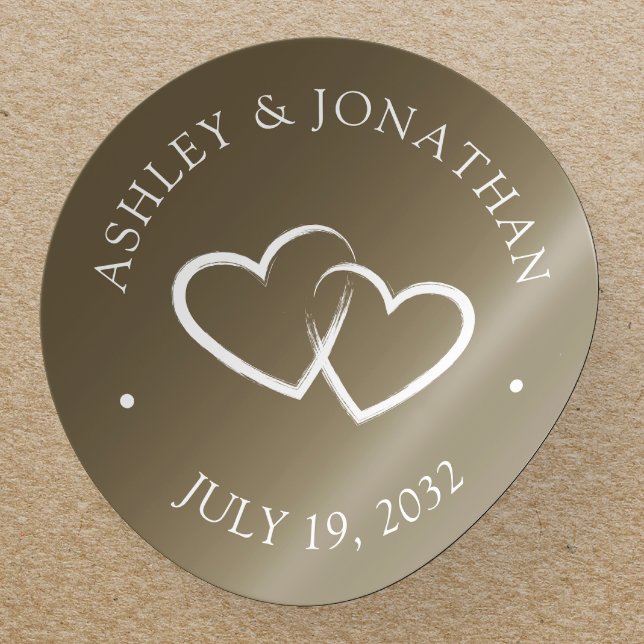 Elegante moderne, einfache Elemente Runder Aufkleber (Von Creator hochgeladen)